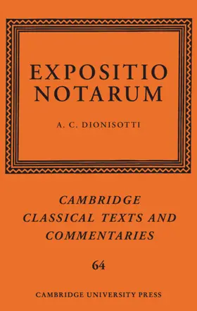 Dionisotti |  Expositio Notarum | Buch |  Sack Fachmedien