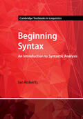 Roberts |  Beginning Syntax | Buch |  Sack Fachmedien