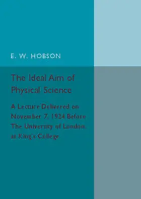 Hobson |  The Ideal Aim of Physical Science | Buch |  Sack Fachmedien