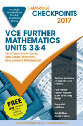 Tynan / Caruso / Dowsey | Cambridge Checkpoints VCE Further Mathematics 2017 and Quiz Me More | Medienkombination | 978-1-316-63938-2 | sack.de