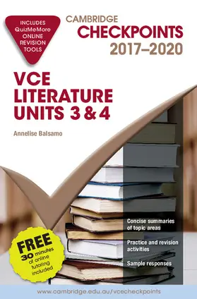 Balsamo | Cambridge Checkpoints VCE Literature 2017-20 | Buch | 978-1-316-78371-9 | www.sack.de