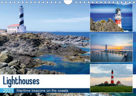 Bosse | Lighthouses (Wall Calendar 2021 DIN A4 Landscape) | Sonstiges | 978-1-325-57155-0 | www.sack.de