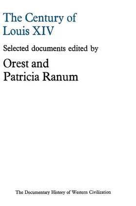 Ranum |  The Century of Louis XIV | Buch |  Sack Fachmedien