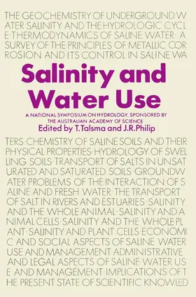Talsma / Philips |  Salinity and Water Use | Buch |  Sack Fachmedien