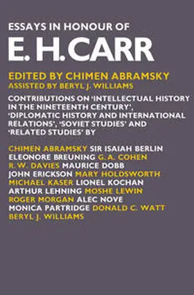 Abramsky / Williams |  Essays in Honour of E. H. Carr | eBook | Sack Fachmedien