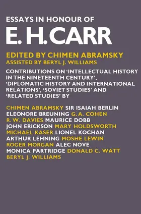Abramsky / Williams | Essays in Honour of E. H. Carr | Buch | 978-1-349-01727-0 | www.sack.de