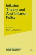 Lundberg |  Inflation Theory and Anti-Inflation Policy | Buch |  Sack Fachmedien