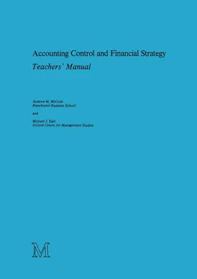 McCosh / Earl |  Accounting Control and Financial Strategy | Buch |  Sack Fachmedien