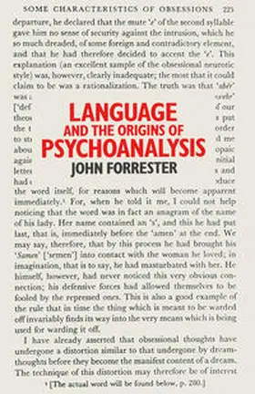 Forrester |  Language and the Origins of Psychoanalysis | eBook | Sack Fachmedien
