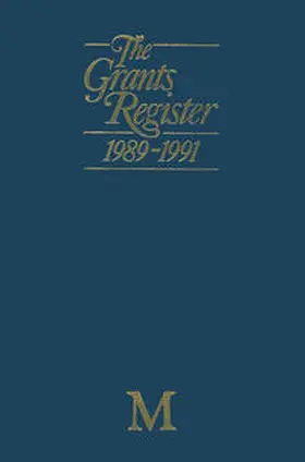 Lerner |  The Grants Register 1989–1991 | eBook | Sack Fachmedien