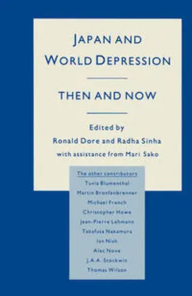 Dore / Sinha / Sako |  Japan and World Depression | eBook | Sack Fachmedien