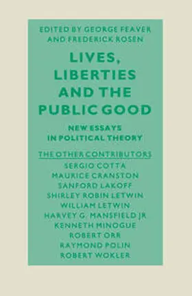 Feaver / Rosen |  Lives, Liberties and the Public Good | eBook | Sack Fachmedien