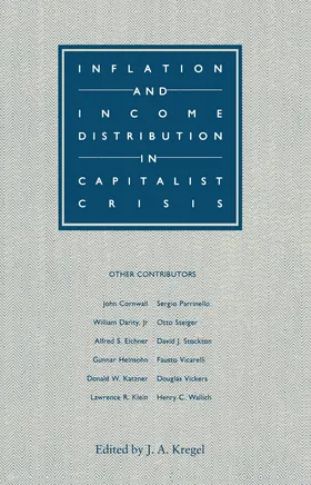 Kregel |  Inflation and Income Distribution in Capitalist Crisis | Buch |  Sack Fachmedien