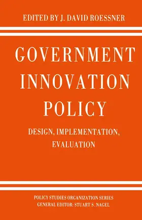 Roessner |  Government Innovation Policy | Buch |  Sack Fachmedien