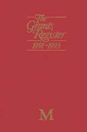Williams |  Grants Register | eBook | Sack Fachmedien