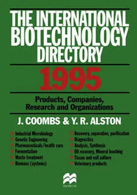 Coombs / Alston |  International Biotechnology Directory | eBook | Sack Fachmedien