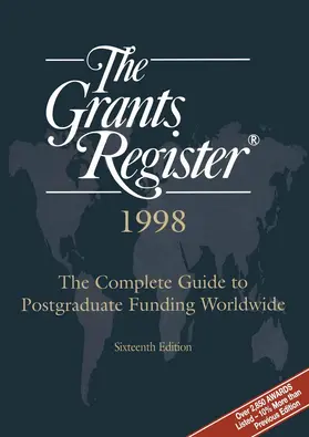 Austin / 0 |  The Grants Register® 1998 | Buch |  Sack Fachmedien