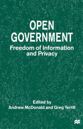 McDonald / Terrill | Open Government | E-Book | www.sack.de