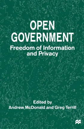 McDonald / Terrill |  Open Government | Buch |  Sack Fachmedien