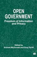 McDonald / Terrill |  Open Government | Buch |  Sack Fachmedien