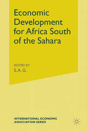 Robinson |  Economic Development for Africa South of the Sahara | eBook | Sack Fachmedien