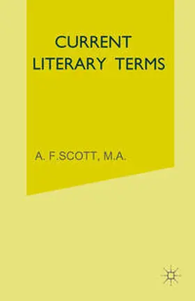 Scott |  Current Literary Terms | eBook | Sack Fachmedien
