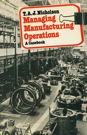Nicholson |  Managing Manufacturing Operations | eBook | Sack Fachmedien