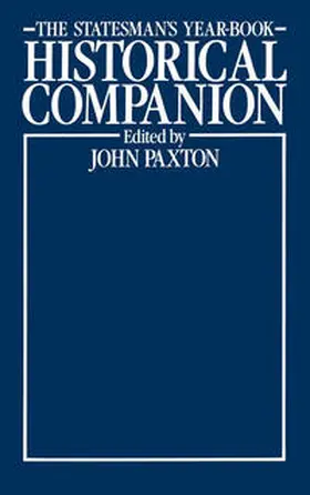 Paxton |  The Statesman's Year-Book Historical Companion | eBook | Sack Fachmedien