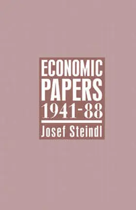 Steindl |  Economic Papers 1941–88 | eBook | Sack Fachmedien