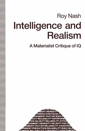 Nash |  Intelligence and Realism | Buch |  Sack Fachmedien
