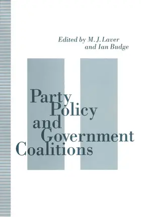 Budge / Laver |  Party Policy and Government Coalitions | Buch |  Sack Fachmedien