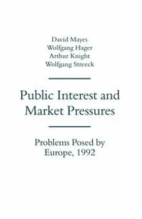 Mayes |  Public Interest and Market Pressures | eBook | Sack Fachmedien