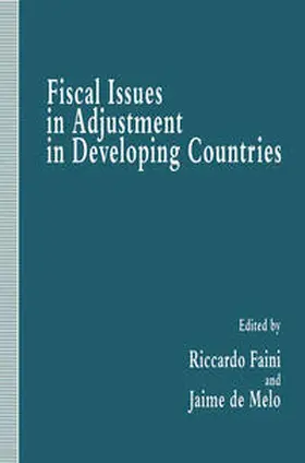 De Melo / Faini |  Fiscal Issues in Adjustment in Developing Countries | eBook | Sack Fachmedien