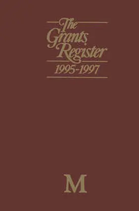 Williams |  The Grants Register 1995–1997 | eBook | Sack Fachmedien