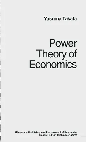 Takata / Anthony |  Power Theory of Economics | Buch |  Sack Fachmedien