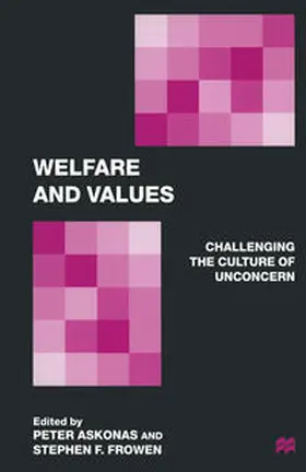 Askonas / Frowen | Welfare and Values | E-Book | sack.de