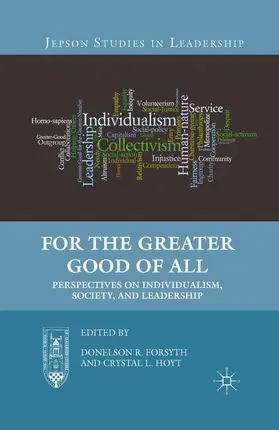 Forsyth / Hoyt |  For the Greater Good of All | Buch |  Sack Fachmedien