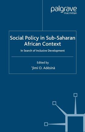 Adésínà | Social Policy in Sub-Saharan African Context | Buch | 978-1-349-35588-4 | sack.de