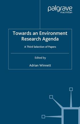Winnett | Towards an Environment Research Agenda | Buch | 978-1-349-39944-4 | sack.de