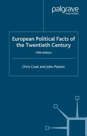 Cook / Paxton |  European Political Facts of the Twentieth Century | Buch |  Sack Fachmedien