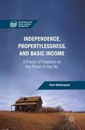 Widerquist |  Independence, Propertylessness, and Basic Income | Buch |  Sack Fachmedien