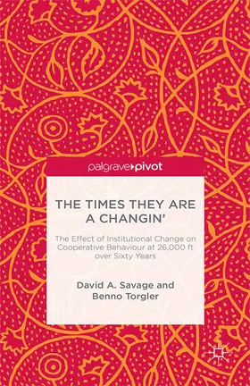 Savage / Torgler |  The Times They Are A Changin' | Buch |  Sack Fachmedien