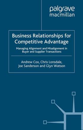 Cox / Watson / Lonsdale | Business Relationships for Competitive Advantage | Buch | sack.de