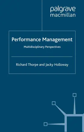 Thorpe / Holloway |  Performance Management | Buch |  Sack Fachmedien