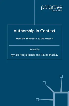Hadjiafxendi / Mackay |  Authorship in Context | Buch |  Sack Fachmedien