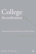 Alstete |  College Accreditation | Buch |  Sack Fachmedien
