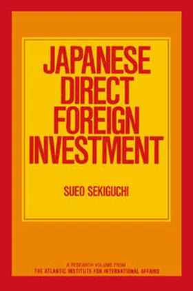 Na |  Japanese Direct Foreign Investment | eBook | Sack Fachmedien