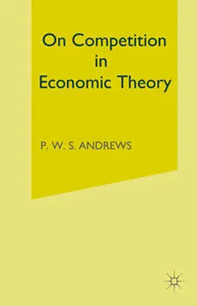 NA |  On Competition in Economic Theory | eBook | Sack Fachmedien