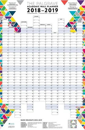 Study Skills |  The Palgrave Academic Wall Planner 2018-19 | Sonstiges |  Sack Fachmedien
