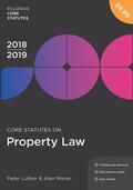 Luther / Moran |  Core Statutes on Property Law 2018-19 | Buch |  Sack Fachmedien